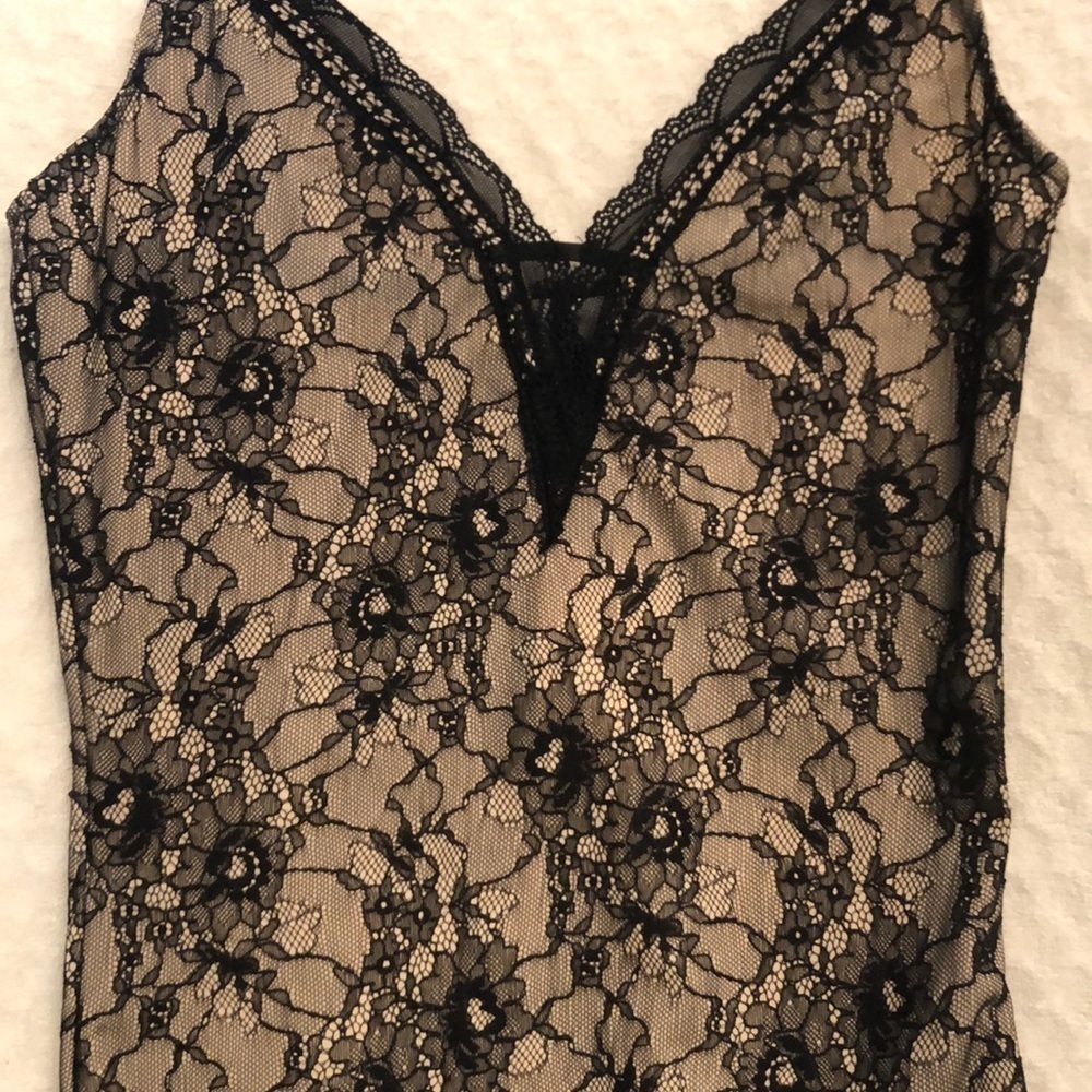 Elodie Deep V-Neck Lace Cami Bodysuit - Picture 4 of 9